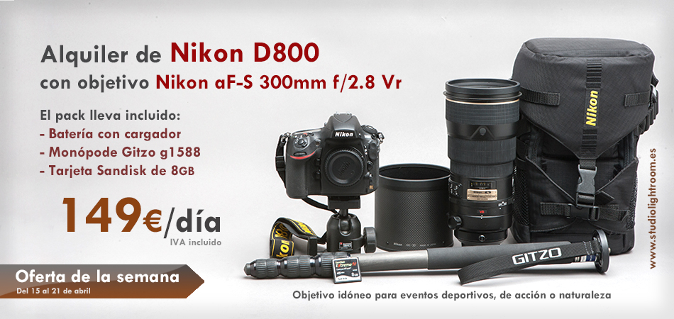 NikonD800 300mm Monopode