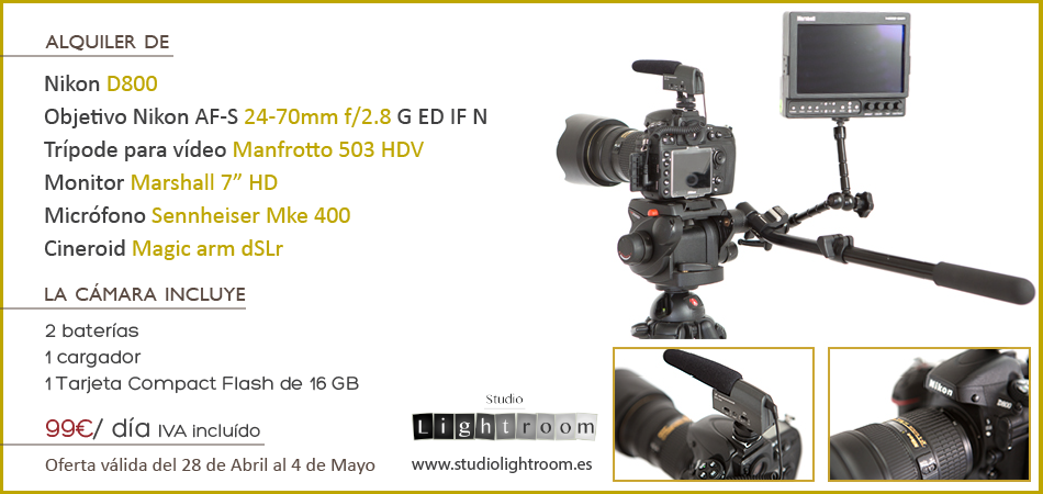 Oferta pack Nikon video