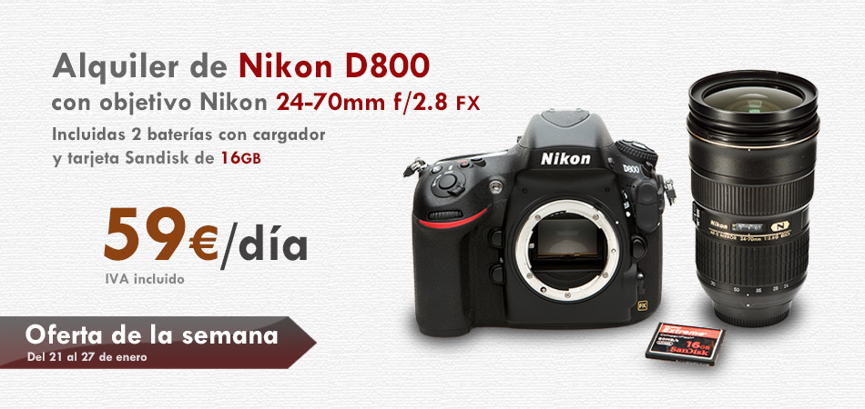 Oferta de la semana NikonD800